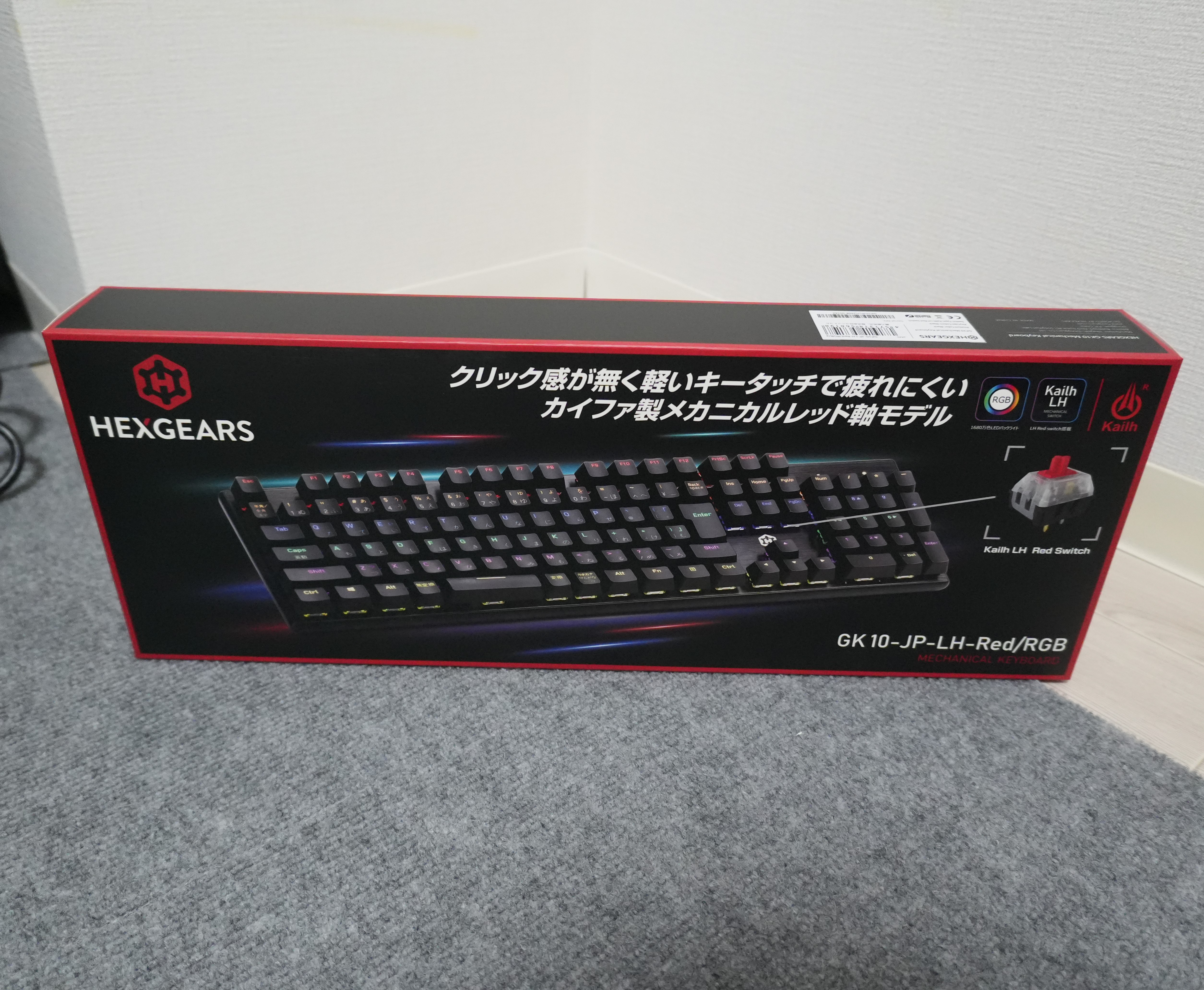 ゲーミングキーボード GK10-JP-LH-Red/RGB